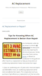 Mobile Screenshot of acreplacements.net